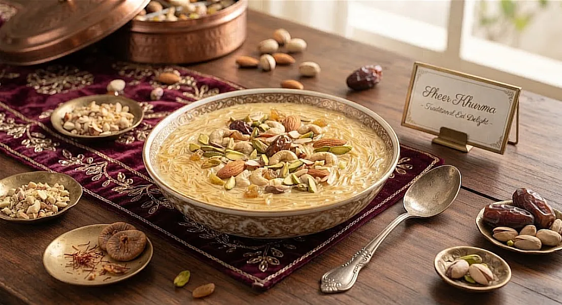 Traditional Sheer Khurma Recipe: Rich Pakistani Eid Dessert with Dates & Dry Fruits – Sheer Khurma