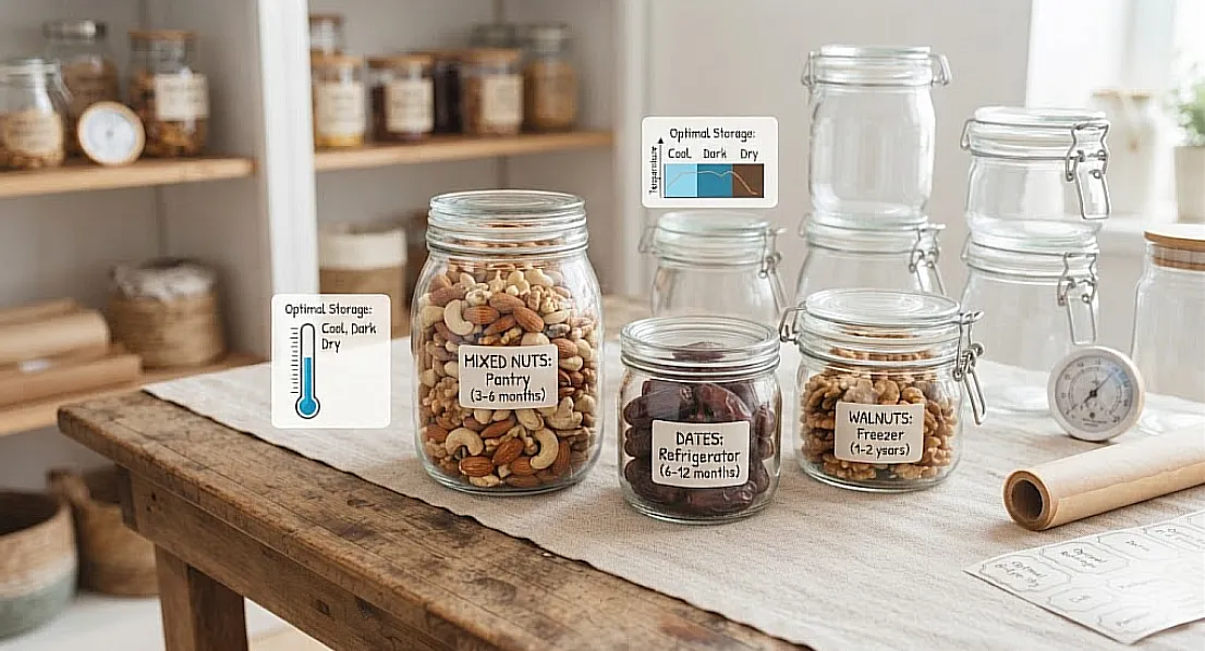 How to Store Dry Fruits Properly: Keep Almonds, Walnuts, Dates & Nuts Fresh Longer – Store Dry Fruits